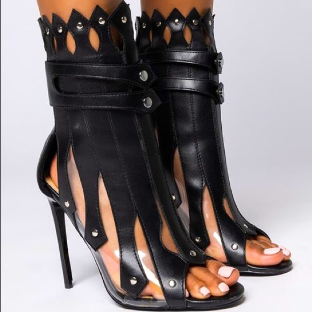 AZALEA WANG FIGHT ME IF YOU DARE STILETTO BOOTIE